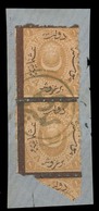 BULGARIA. C.1878. Turkish Period. Stamp Pair Cancelled Central Chein - Korji (xxx / R) On Piece. F-VF. Signed On Reverse - Sonstige & Ohne Zuordnung