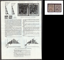 Chile - XX. 1934. 50 Pesos Airmail Postal Forgery. A VF Used Copy With Another Genuine For Comparison, Cancelled Cds Art - Cile