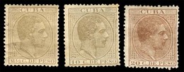 CUBA. 1882-3. Valores Clave Serie En Nuevo, Incl. 20c (RR). Cat 97 Euros. Ed. 70, 72, 73. - Sonstige & Ohne Zuordnung