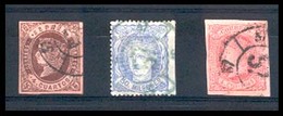 E-PROVINCIAS. 1862-70. TOLEDO. RC "57". Talavera/Toledo. 3 Sellos Con Esta Escasa Rueda De Carreta. Bonitos. - Sonstige & Ohne Zuordnung