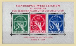 GERMANY. UM***. BERLIN. 1949 (Dec.). Charity Miniature Sheet Unmounted Mint, A Few Very Trivial Gum Stains Otherwise Sup - Other & Unclassified