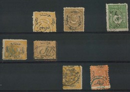 GREECE. C.1878-98. Turkish Post Office. Salonika. 7 Stamps Incl 2x Subtype Postal Agency Cancel (R) + Salonika Subtype I - Sonstige & Ohne Zuordnung