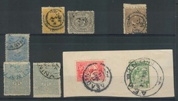 GREECE. C.1878-1913. Turkish Post Office. Janina 8 Stamps Incl Diff Cancel Types (full Strings). VF + Scarce Group. - Sonstige & Ohne Zuordnung