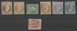 GREECE. 1861-2. Athen Printing Nrs On Back. 5l And 80l Are Thinned Others Ok As Serbia. Mint And Used. Opp - Other & Unclassified