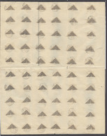 MACAU. 1910. Bisects. 1902 3 Avo Lilac Diagonally Bisected X60. Original Large Paper Sheet Same Watermark As Local 1910  - Autres & Non Classés