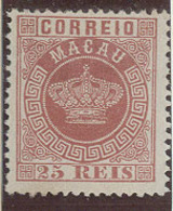 MACAU. 1884. Af 4 (x). 25rs Red-rose, Perf 12 1/2 Well Centered. Fine. - Altri & Non Classificati