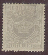 MACAU. 1884. Af 7z *. 100rs Grey Original Gum, Perf 12 1/2 Part Of Gum Translucid Faultless. Scarce Well Centered. - Autres & Non Classés