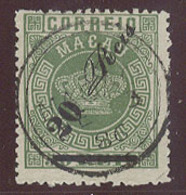 MACAU. 1885. Af 14º. 20rs / 50rs Green Intense Perf 13 1/2 Cds. 3 FE 86. Fine. - Altri & Non Classificati