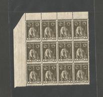 MACAU. C. 1920s. Ceres 1/2a Dark Brown Margin Cover Block Of Twelve, Showing Differents Star Printing Sizes And Other Cl - Other & Unclassified