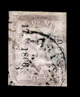 MEXICO. 5th Period MEXICO 1/2r 17 1866 Lilac. Thinned. Fine Appearing Example Of This Important Rarity. (Scott 20c, NF 4 - Mexiko