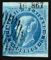 MEXICO. Ovpt.16-867 From APAM. Circular Of Bars Cancel From OTUMBA (Schatz Kes Nr:35) (NF# 53B:-50/98). Sc.32°. Very Fin - Messico