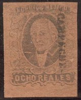 MEXICO. Sc. 11*. 1861 8rs Black/red Brown. Good Margins. CAMPECHE District Name At Left, Top To Bottom Positioning. Fine - Mexico