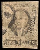 MEXICO. Sc 37º. 2rs 1868 Print Gothic Name, Good Margins, CHALCO / TLAYACAPAN Sub Office (240 Sold). F-VF And Very Rare. - Messico