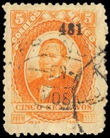 MEXICO. 5c Medium Thick Paper. 481. No Name. HERMOSILLA Oval Cancel (**) Better. Scarce. - Messico