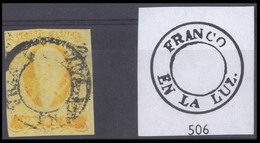 MEXICO. Sc 2º. GUANAJUATO District. 1rl "Franco / En La LUZ" (xx) Centraly Cancelled. Sch 506. Very Scarce. F-VF. - Mexico