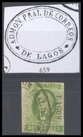 MEXICO. Sc 3º. LAGOS District. 2rs Green, Oval "Admon Correos / LAGOS" (xxx) Sch 659. VF And Scarce. - Mexico