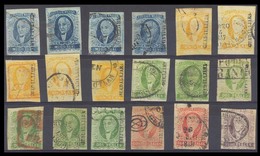 MEXICO. Sc 1º/5º. GUADALAJARA District. Selection Of 18, Including 1/2rl (4) One Pen Cancel, And Another With "O" (Cocul - Messico