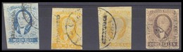 MEXICO. Sc 1º/2º(2)/5º. CUERNAVACA District. 4 Stamps Incl. 1/2rl Wide Setting And 1rl Yellow 2 Diff Shades. Also Includ - Messico