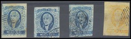 MEXICO. Sc 1/2. APAM  District. 4 Stamps, 3 X 1/2rl + 1rl, All No Names, With The Usual Different Remainder Cancels. Mos - Mexico