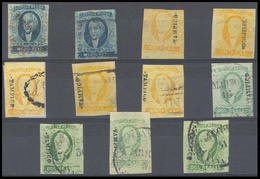 MEXICO. Sc 1/3. TAMPICO District. 11 Stamps, Incl 1/2rl. (x 2, One Red Cancel), 1rl (x 5), Incl Mint + Sch 1579, And 2rs - Messico