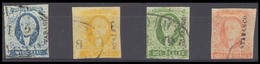 MEXICO. Sc 1º/4º. TABASCO District. All Diff 4 Values Including Scarce 1/2rl And 4rs. F-VF. - Mexico