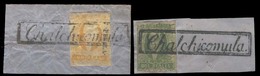 MEXICO. 2/3º. 1856. 1rl. And 2rs. Puebla District (2 Reales With No Name) Both Complete Box CHAL CHICOMULA (xxx). Lovely - Messico