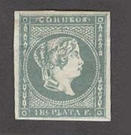 PHILIPPINES. 1863. Ed 15* 1 Real Verde Grisaceo Sello Nuevo Con Goma Original Y Buens Margenes. Rarisimo Enperfecta Cali - Filippine