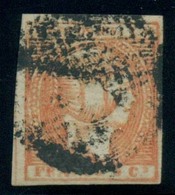PHILIPPINES. 1854. Ed 1º 5c Naranja. Preciosos Margenes Grandes A Faultless Scarce Stamp. VF Ed 2014 365 Euros With Marg - Filippine