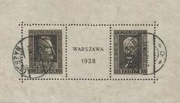 POLAND. 1928. Yv B1. 1st Used Block, Cheszyn Cds (24 Jan) Fine. 2010 Cat Edition. Euros 400. Fine. - Autres & Non Classés