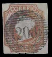 PORTUGAL. 1º. Brown Shade On Thick Paper. Complete Margins. Cancelled "208" (Faro). V. Fine. - Sonstige & Ohne Zuordnung