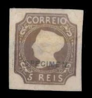PORTUGAL. 1*  Brown Shade. Die II. Reprint On Thick Paper, Overprinted SPECIMEN. According To Late XIX Writings About Re - Altri & Non Classificati