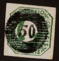 PORTUGAL. 3º. Green Shade. V. Good Margins All Around, On Medium Thick Paper. Cancelled "50" Grill (***) Of Ponta Delgad - Altri & Non Classificati