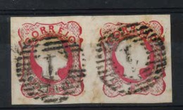 PORTUGAL. 13º. Die III. Red-rose. V. Large Margins, Cancelled "1". Excellent. - Altri & Non Classificati