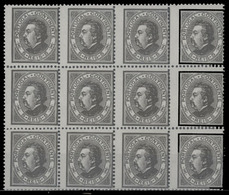 PORTUGAL. 52*. (x12) D. Luis I , De Perfil. Paper Liso Fino, Perf. 12½ . Type I Af.194,400 Esc. BLOCK OF TWELVE Unmount  - Altri & Non Classificati