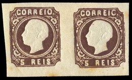 PORTUGAL. 14**. Die III, Very Dark Brown Shade. Large/huge Margin All Around, On Medium Paper, With Full Orig. Gum (some - Other & Unclassified