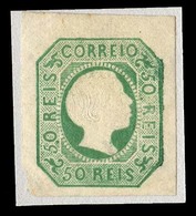 PORTUGAL. 8**. 50rs Yellow Green. Large/huge Margins, With Original Gum. Paper Clearance At Lower Margins Area Outside D - Altri & Non Classificati