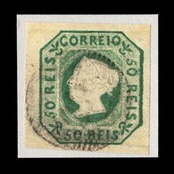 PORTUGAL. 3º. Blue Green Shade. Medium Thin Paper, V. Good/large Margines, Clear Cancel, Some Embossing As Reinforcement - Altri & Non Classificati