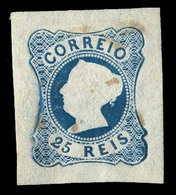 PORTUGAL. 2**. Blue Shade, Large Margins, On Thin Paper. Strong Embossing Cracks Paper At Sides As Mostly Seen. V. Fine  - Other & Unclassified