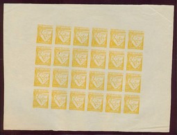 PORTUGAL. 1926-31. Lusiadas. Trial Colour Proof. Complete Miniature Presentation Sheet Of 24 Diff. Values, Yellow On Whi - Other & Unclassified