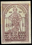 PORTUGAL. 1931. Nuno Pereira. Plate Proof In Definitive Colour For 4.50 Esc Imperf. Mint. V. Rare. - Altri & Non Classificati