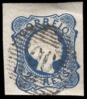 PORTUGAL. Af. 6º. Die I 1855. 25rs Blue Very Good Margins. Cancelled "90". Montemoro-Velho. VF-XF. - Sonstige & Ohne Zuordnung