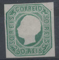 PORTUGAL. 17* 50rs Blue Green D. Luis I Mint. Complete Margins. Min. Incise In Left Border. V. Fine Appearance. (Af. 98, - Other & Unclassified