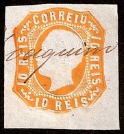 PORTUGAL. Af 15º. 1862. D. Luis 10rs Intense Yellow Used Large Margins, Mns Stline Cancel "TRANQUINHA" (RR) XF. - Sonstige & Ohne Zuordnung