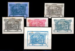 PORTUGAL-PORTEADO. 1898.  Porteado / Postage Due Issue Set. 4th. Centenary Of India. Group Of Six Large Margins Imperf.  - Sonstige & Ohne Zuordnung