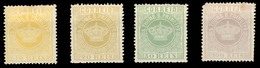 PORTUGAL-ST.THOME E PRINCIPE. 1884. Reprint. CROWN ISSUE 10rs, 20rs, 50rs And 100rs. Mint No Gum. - Autres & Non Classés