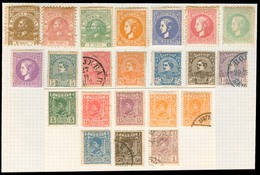 SERBIA. 1866-1900. Original Coll. Remainder / One Album Page. 22 Stamps. Mostly F-VF. - Servië
