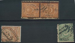 SERBIA. C.1878. Turkish Post. Pristina / Kosovo Capital. 4 Stamps, Box Type On The Nose Cancels (xx / R). Excellent Scar - Serbie
