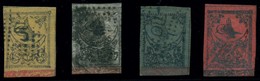 TURKEY. 1863. Yv 2º, 2Aº, 3º, 4º. VF 4f Values Good Margin Yv 2009 287.50 Euros. Scarce In This Cond. - Sonstige & Ohne Zuordnung