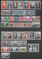 FRANCE - 1951 - ANNEE COMPLETE ** MNH - 41 TIMBRES - COTE = 150 EUR. - 1950-1959