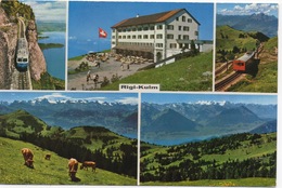 CPM SUISSE ARTH Rigi-Kulm En été :  L'Hotel, Le Funiculaire, Le Paysage - Arth